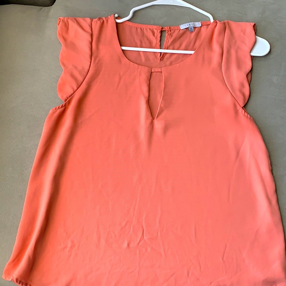 Coral colored dress shirt